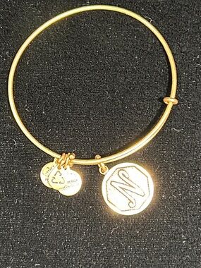 BUNDLE 3-$30 Gold Tone Initial (O) Charm Bangle Bracelet  Brand New